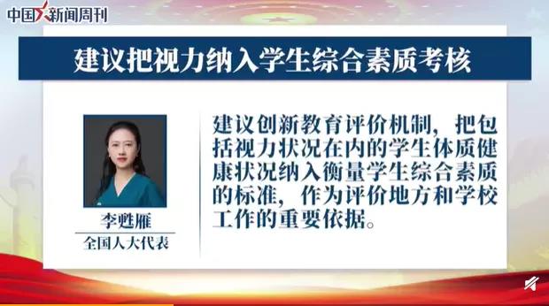 聚焦兩會(huì)：近視防控刻不容緩?。?！